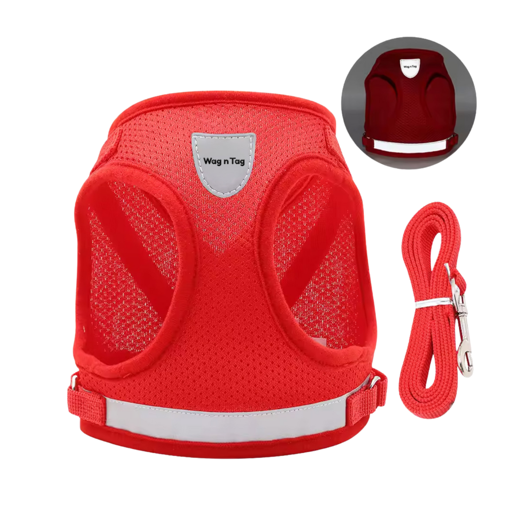 Wag n Tag "The Explorer" Escape-Proof Cat & Kitten Vest Harness and Leash